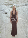 Favo maxi kjole - Brun