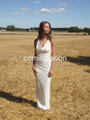 Sesia maxi blonde kjole - Hvid