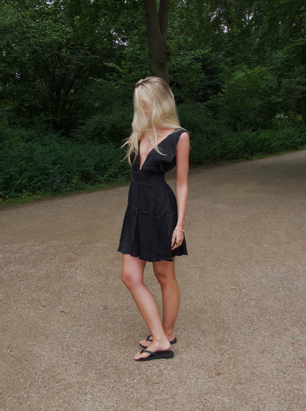Merla smock kjole - Sort