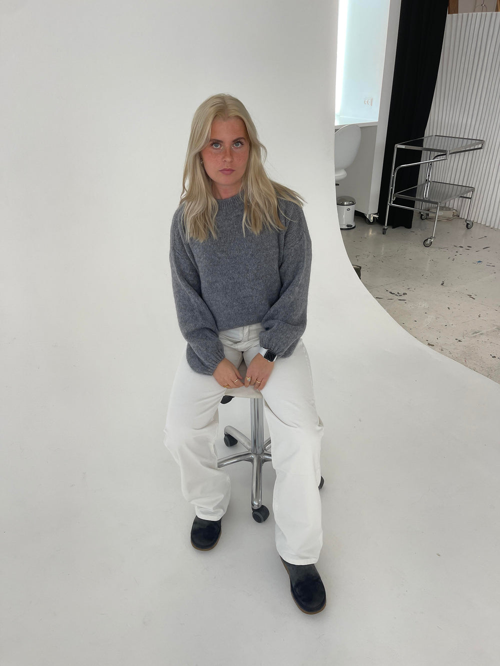 Miti Striktrøje - Grå