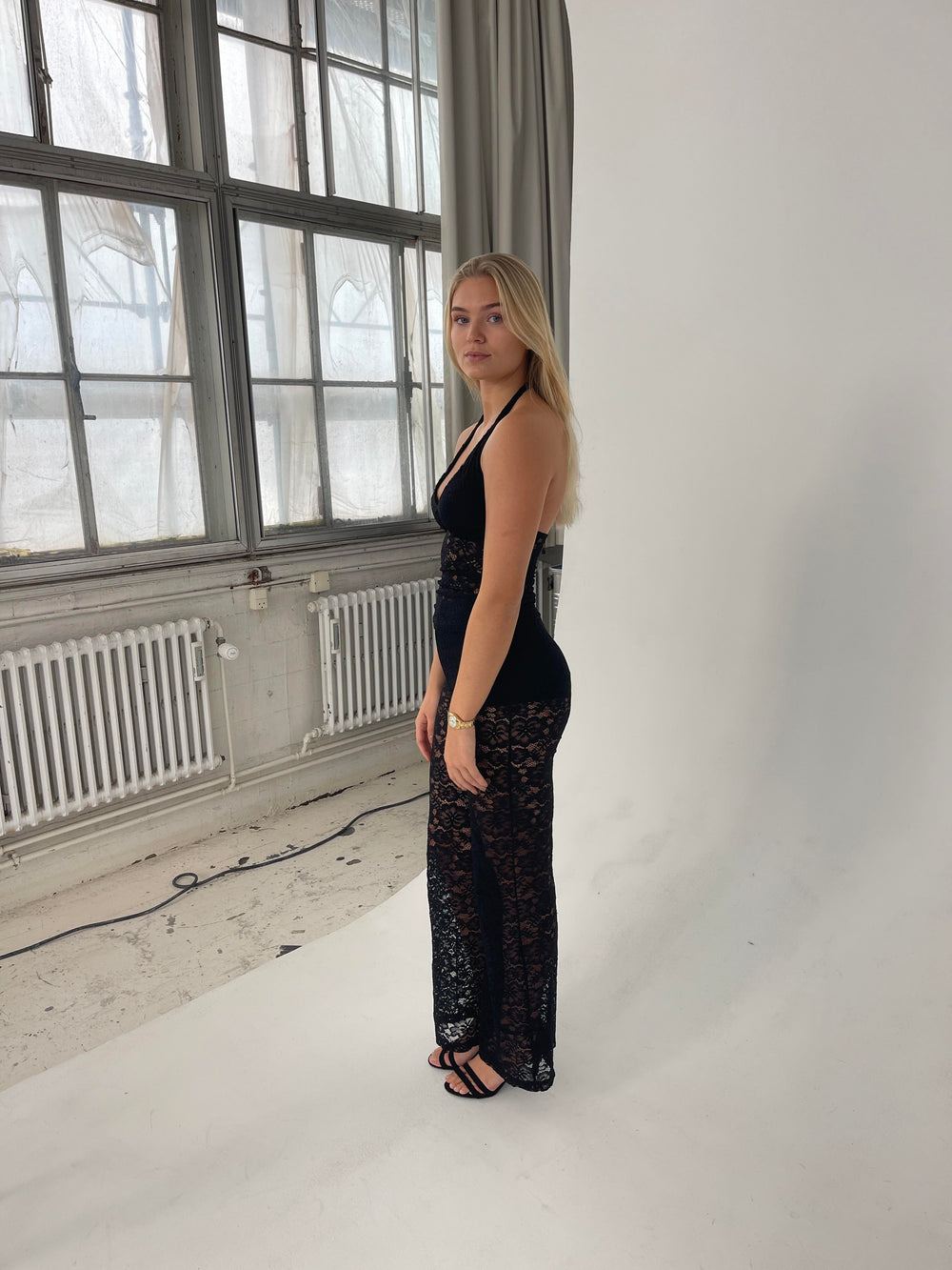 Amabel blonde top - Sort