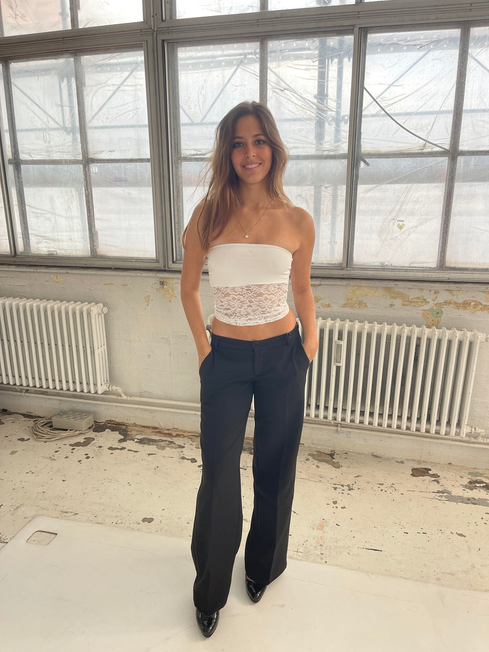 Zera blonde tube top - Hvid