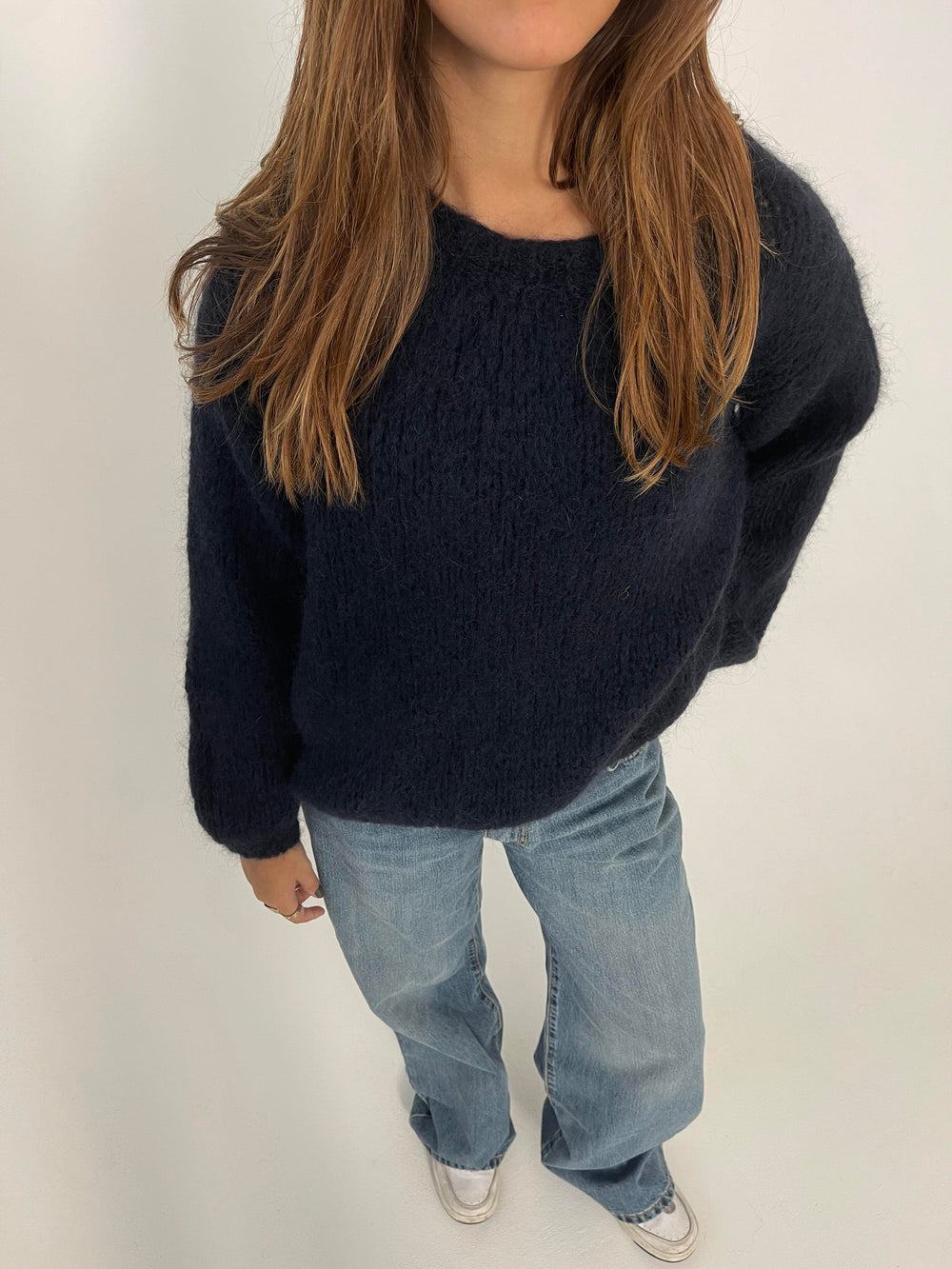 Genevieve striktrøje - Navy