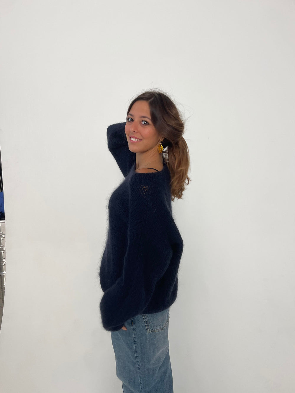 Genevieve striktrøje - Navy