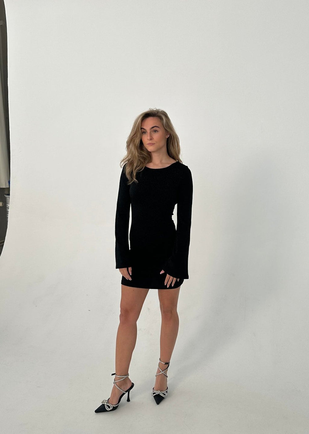 Solange glitter kjole - Sort