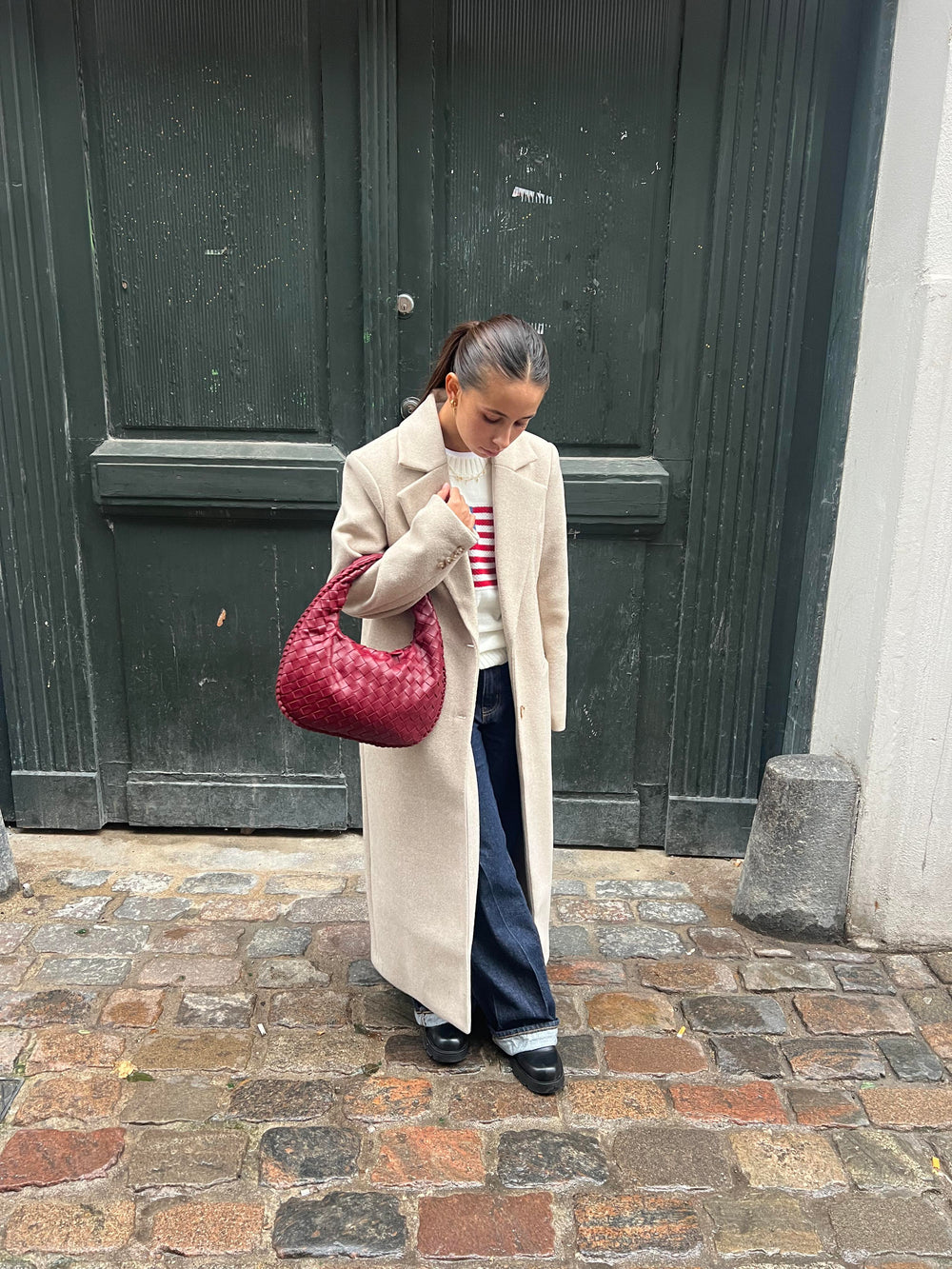 Paris taske - Vinrød