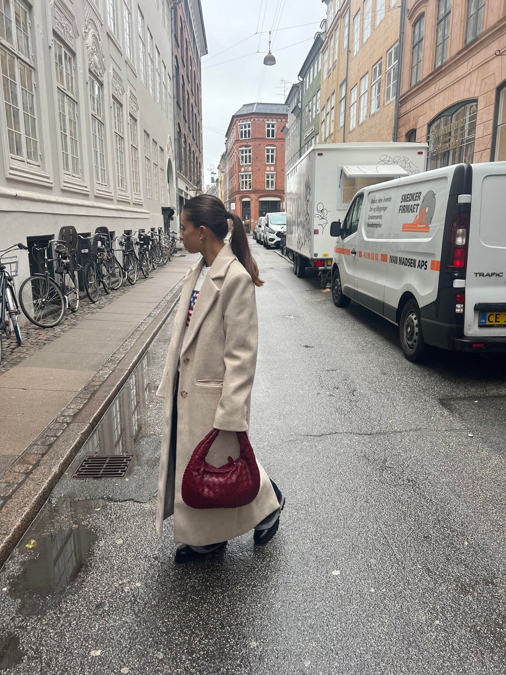 Paris taske - Vinrød