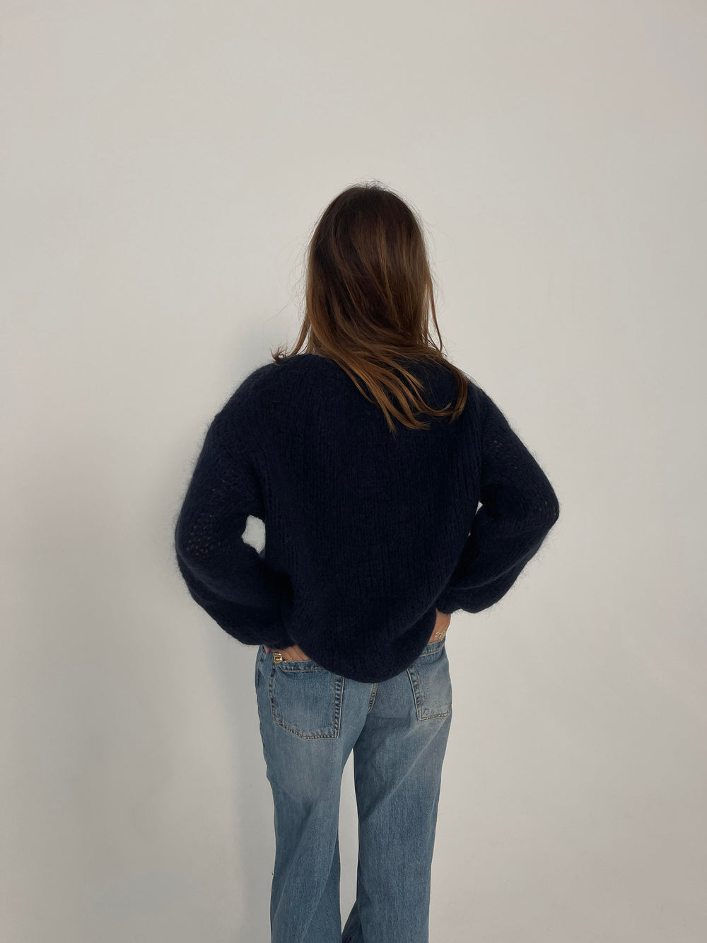 Genevieve striktrøje - Navy