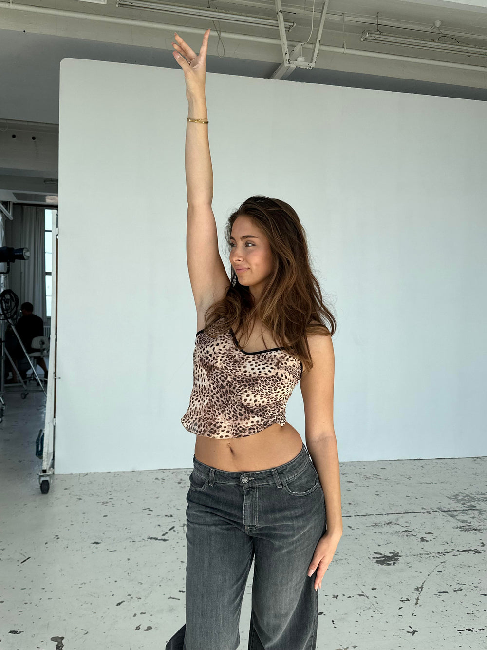 Capri top - Leopard