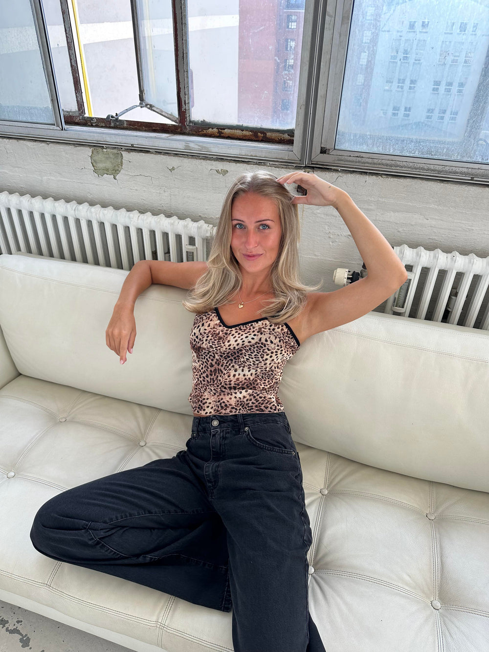 Capri top - Leopard