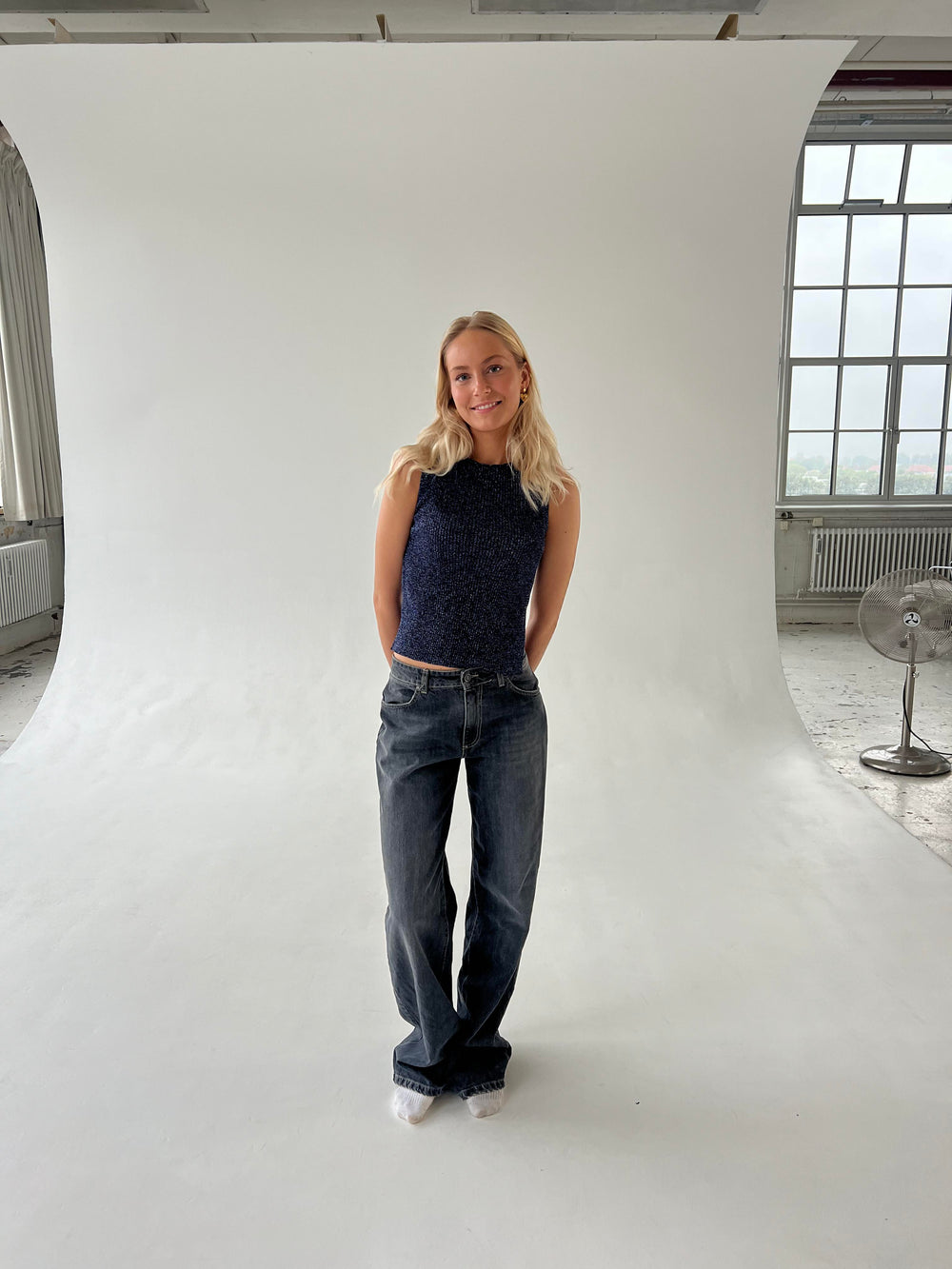 Montania glimmer top - Navy