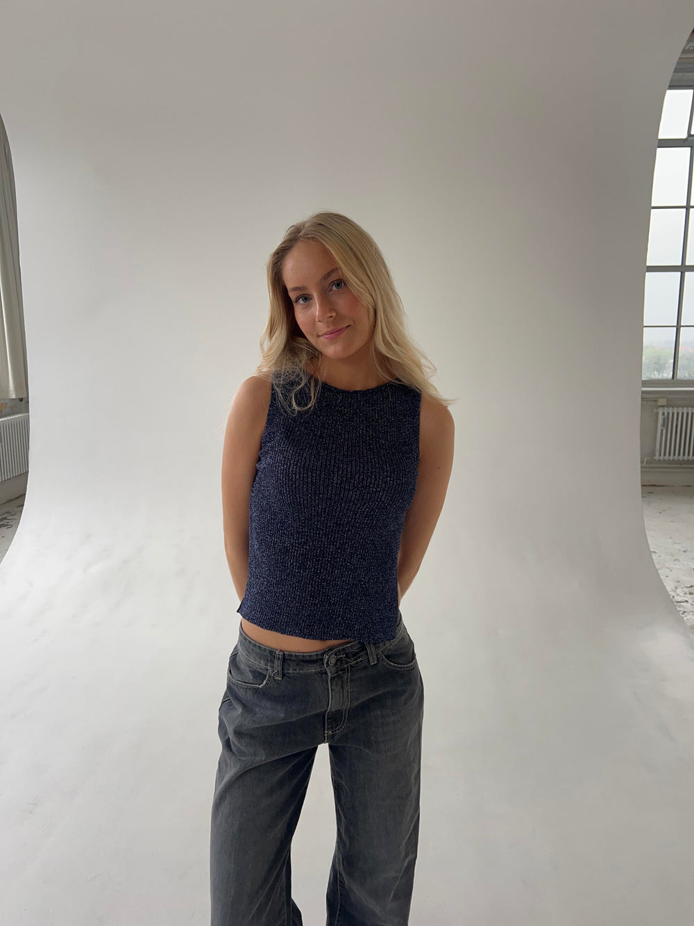 Montania glimmer top - Navy