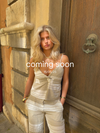 Eléonore top - Hvid/beige