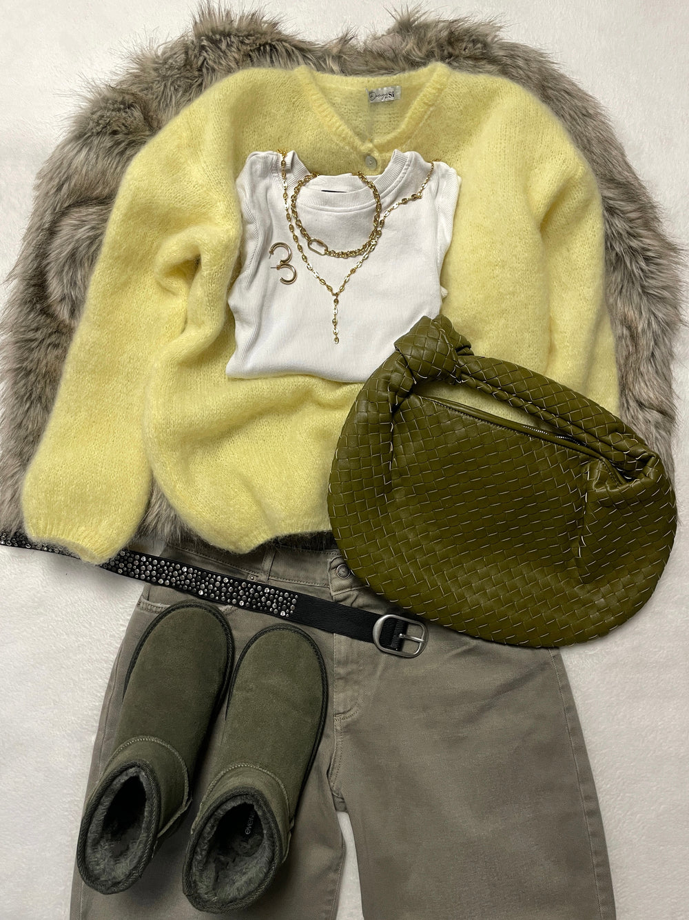 Jamilla mohair cardigan - Gul