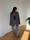 Epsilia oversized blazer - Grå