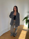 Epsilia oversized blazer - Grå