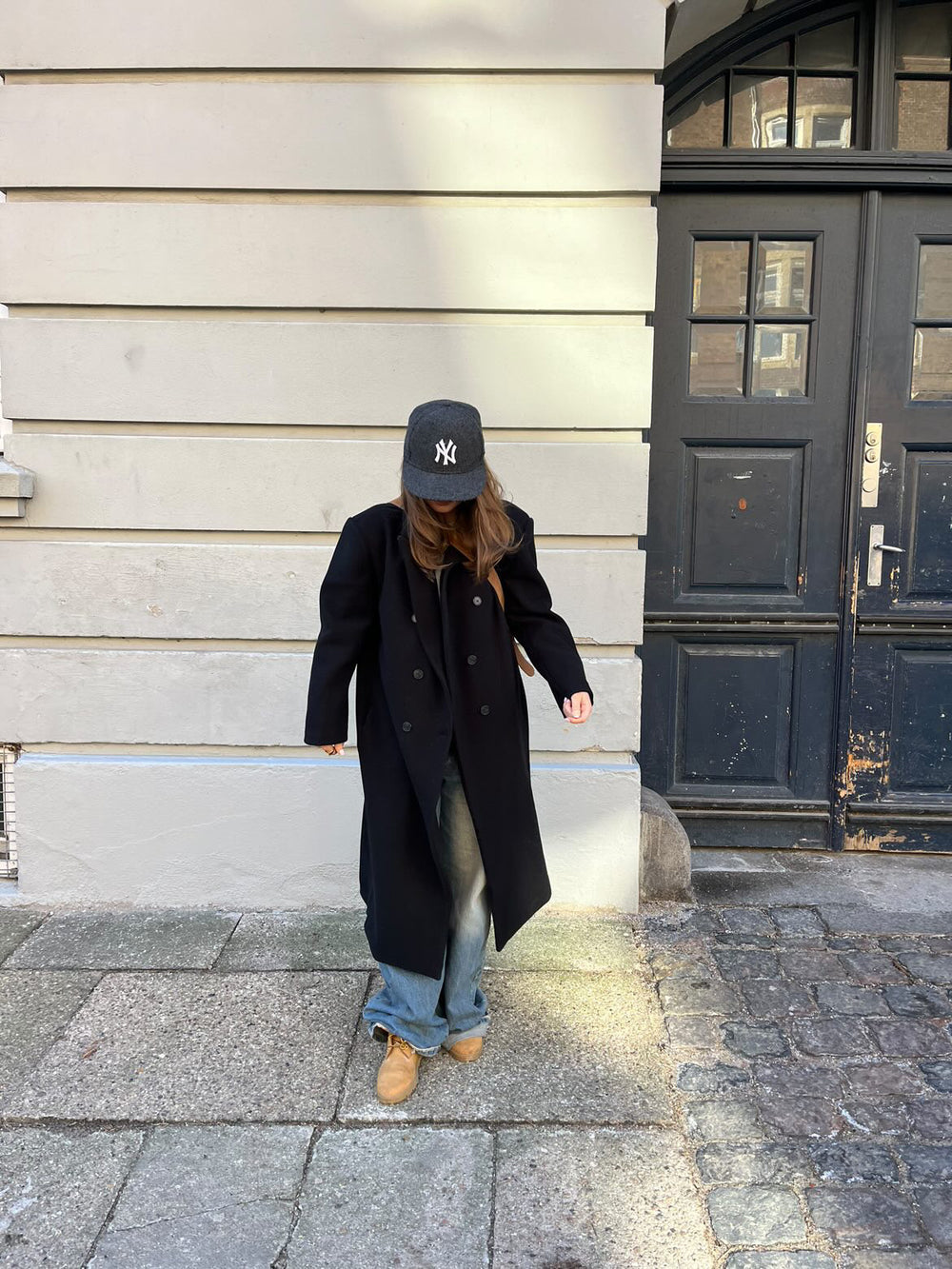 Alva oversized frakke - Sort