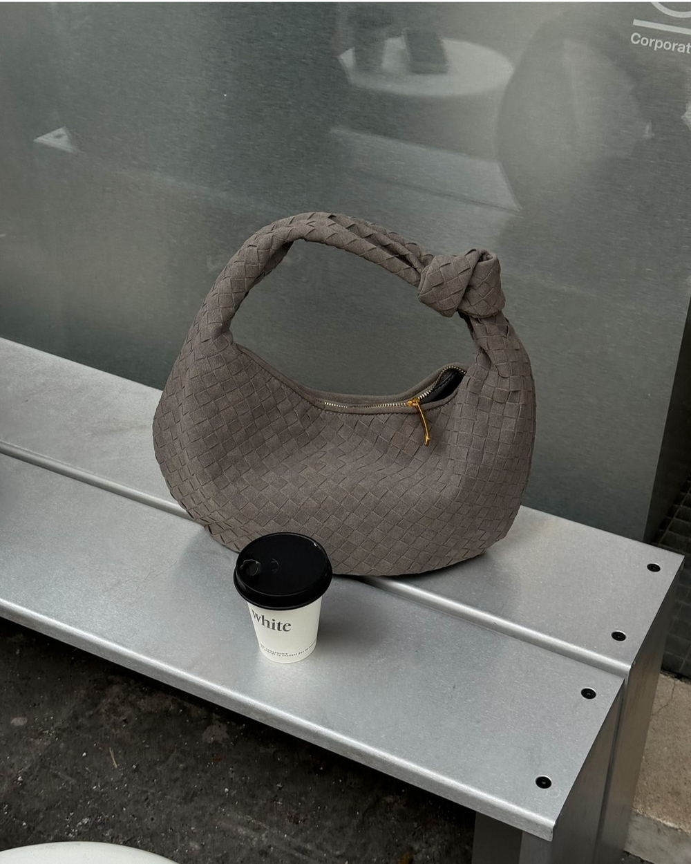 Florence taske i ruskind - Grå