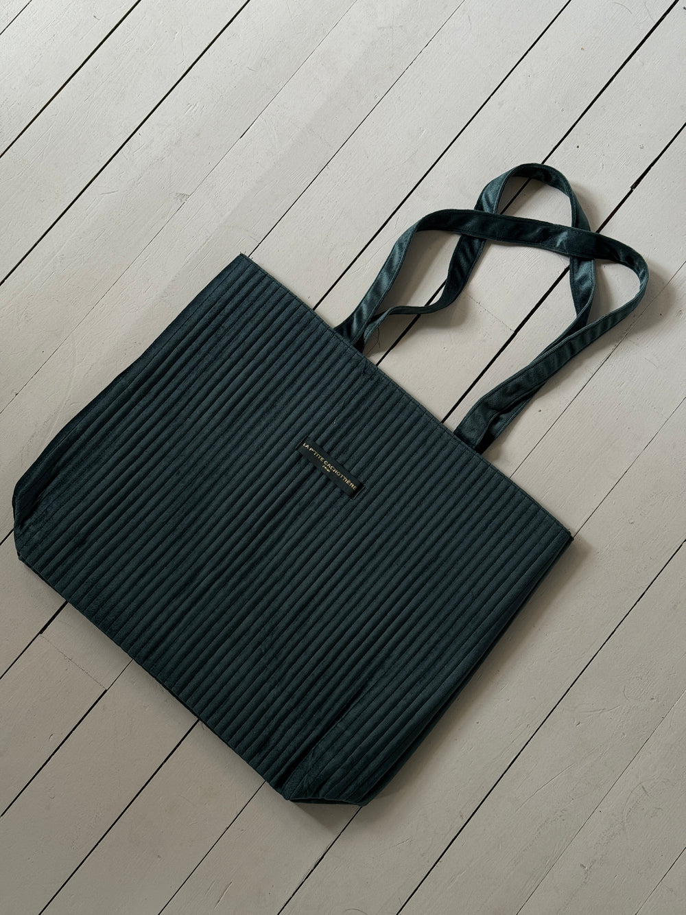 Zakynthos net i velour - mørkegrøn