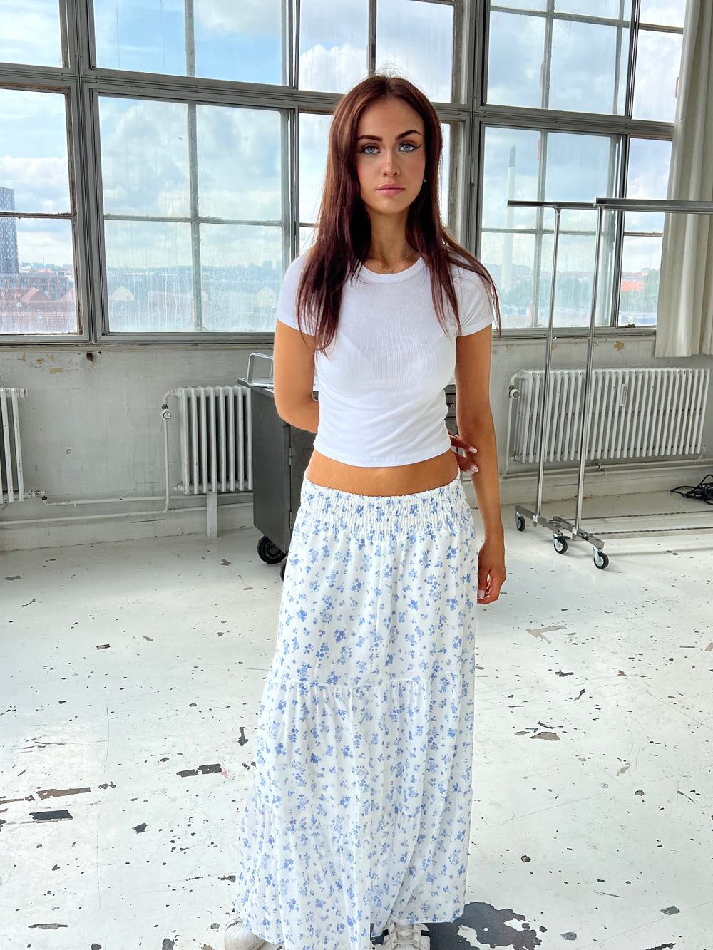Mindy nederdel med blomster print