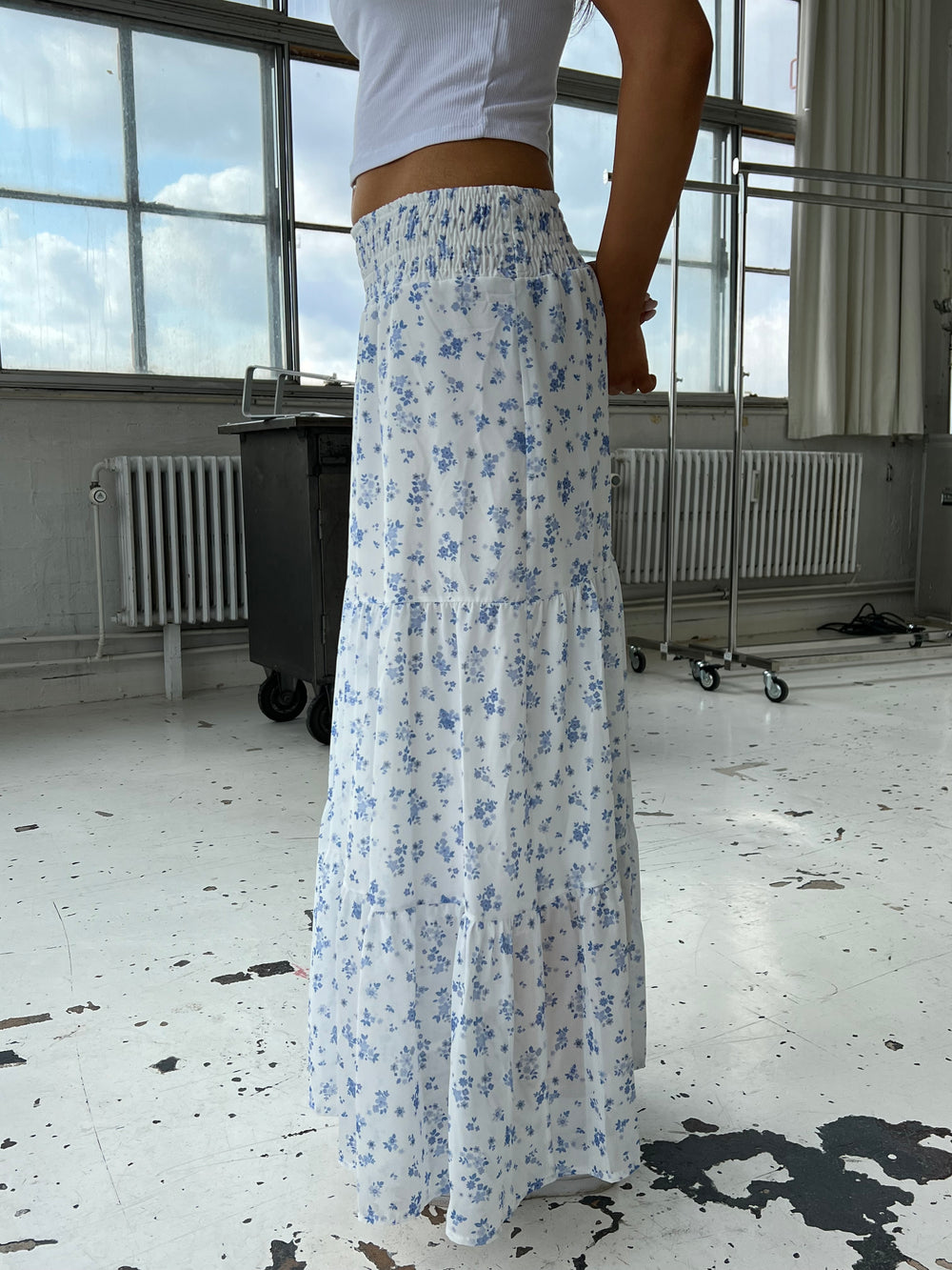 Mindy nederdel med blomster print