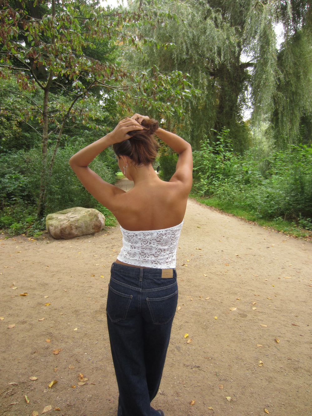 Nora blonde bandeau top - Hvid