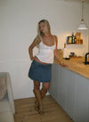 Amilie denim skort - Blå