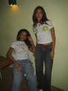 "Limes" baby tee - Hvid
