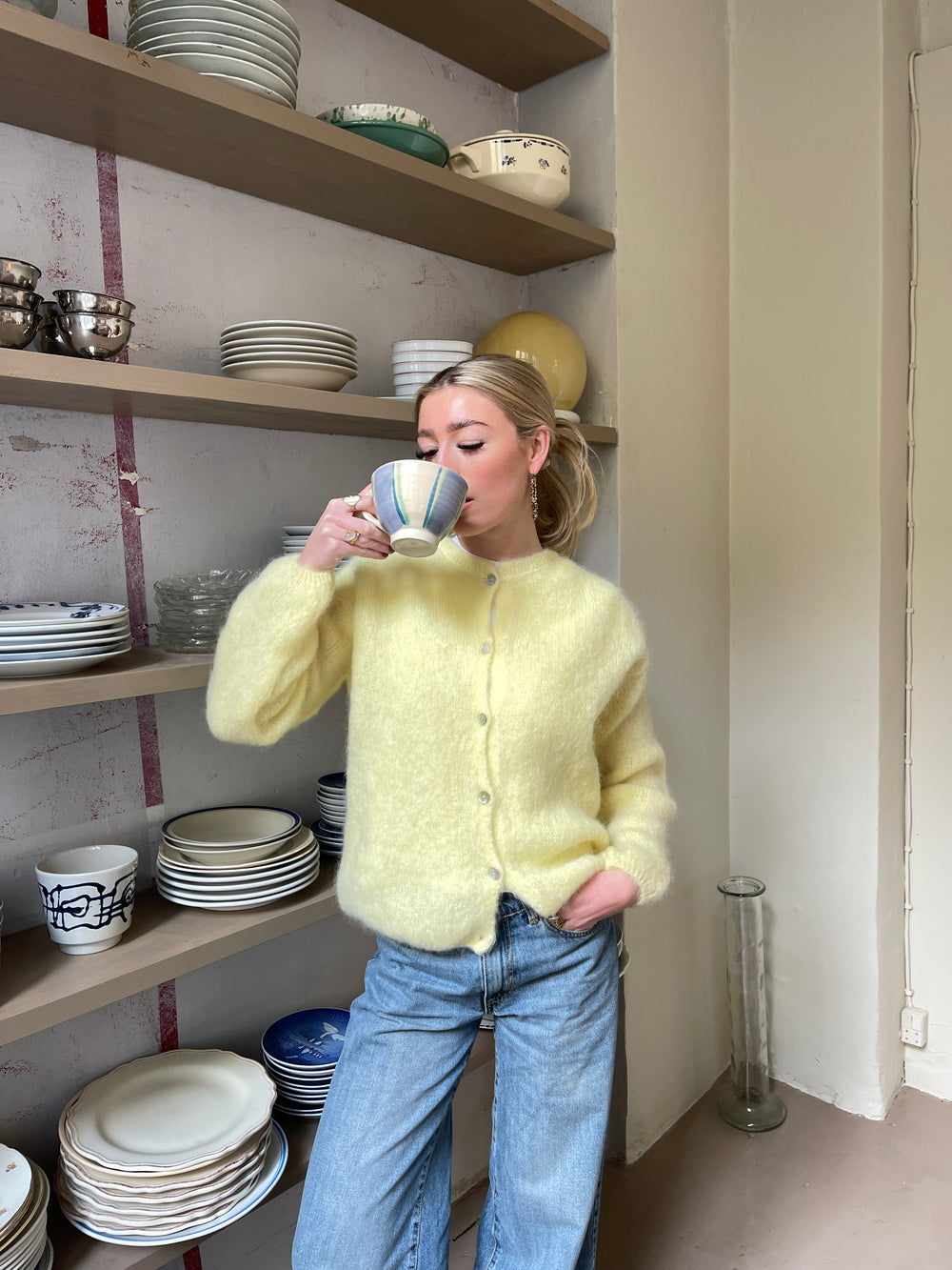 Jamilla mohair cardigan - Gul