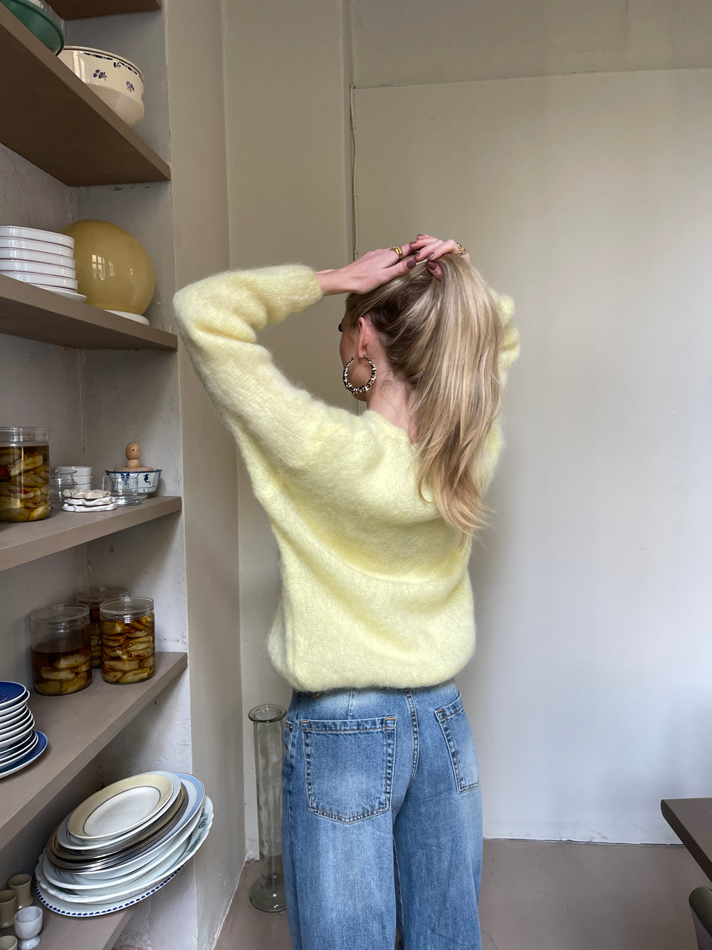 Jamilla mohair cardigan - Gul