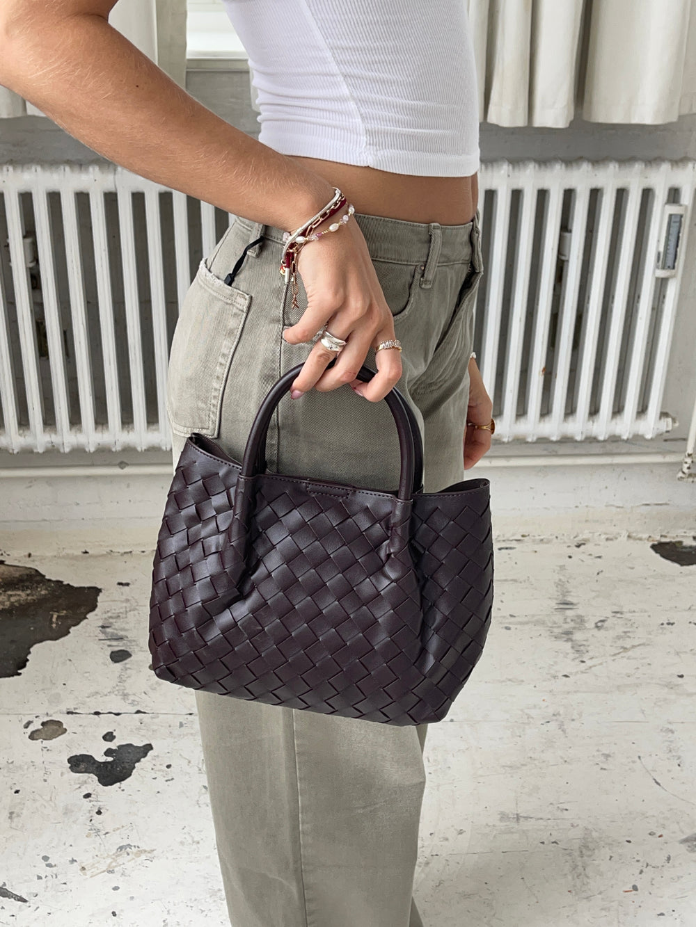 Las Vegas taske - Bordeaux/lilla