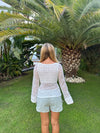 Maddy bluse i blonde - Hvid