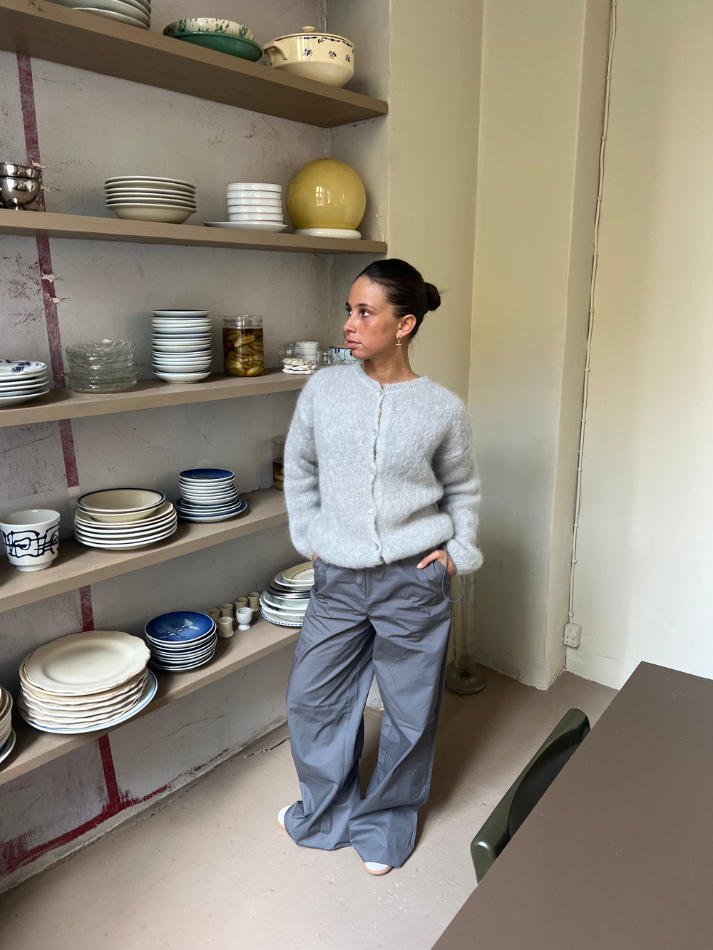 Jamilla mohair cardigan - Grå