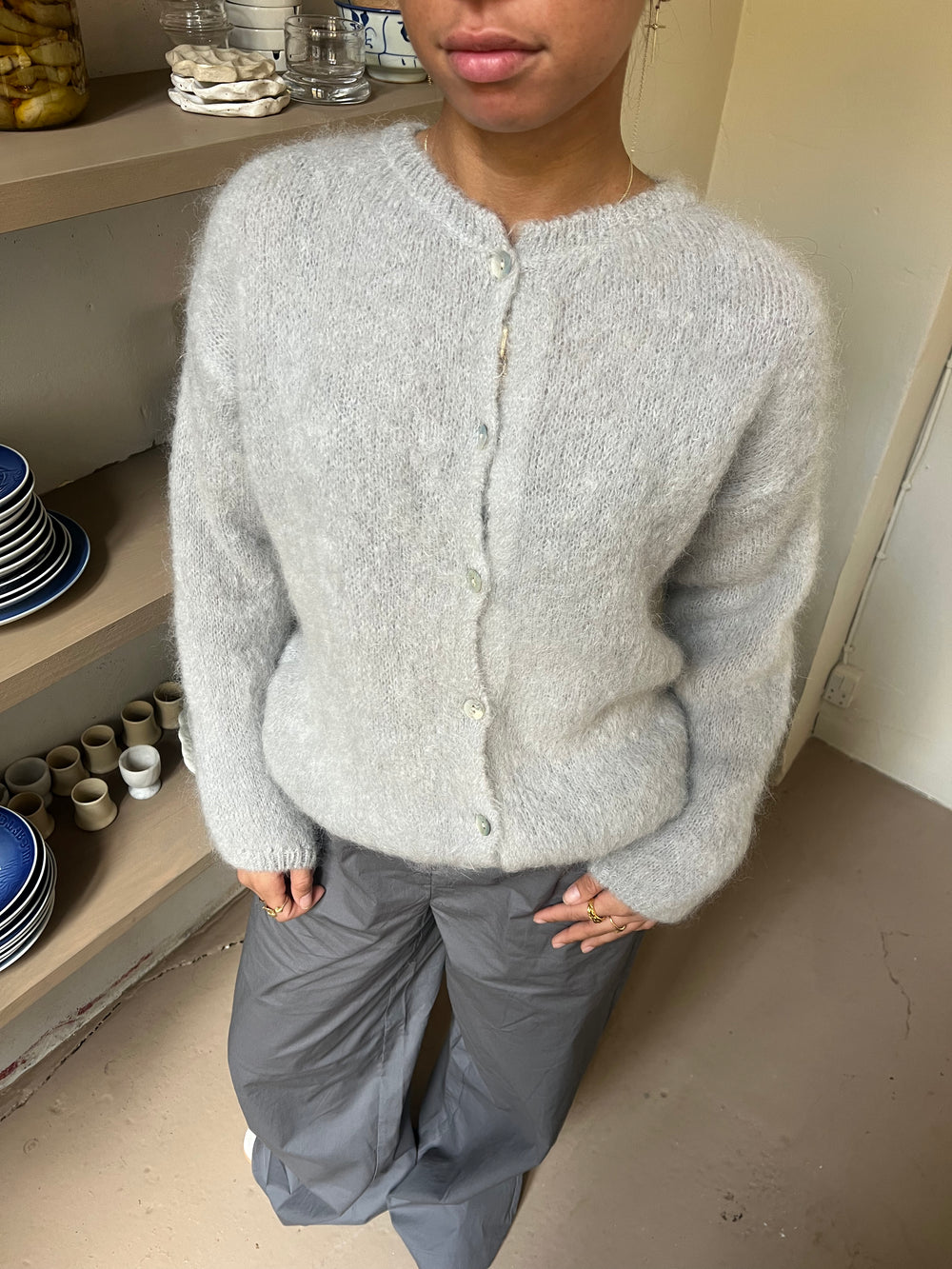Jamilla mohair cardigan - Grå