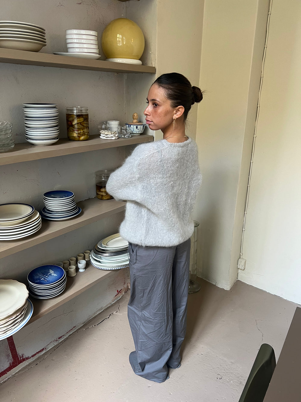 Jamilla mohair cardigan - Grå