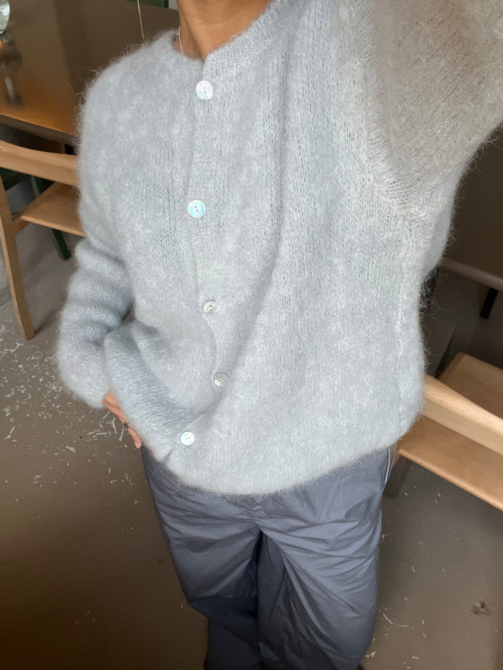 Jamilla mohair cardigan - Grå