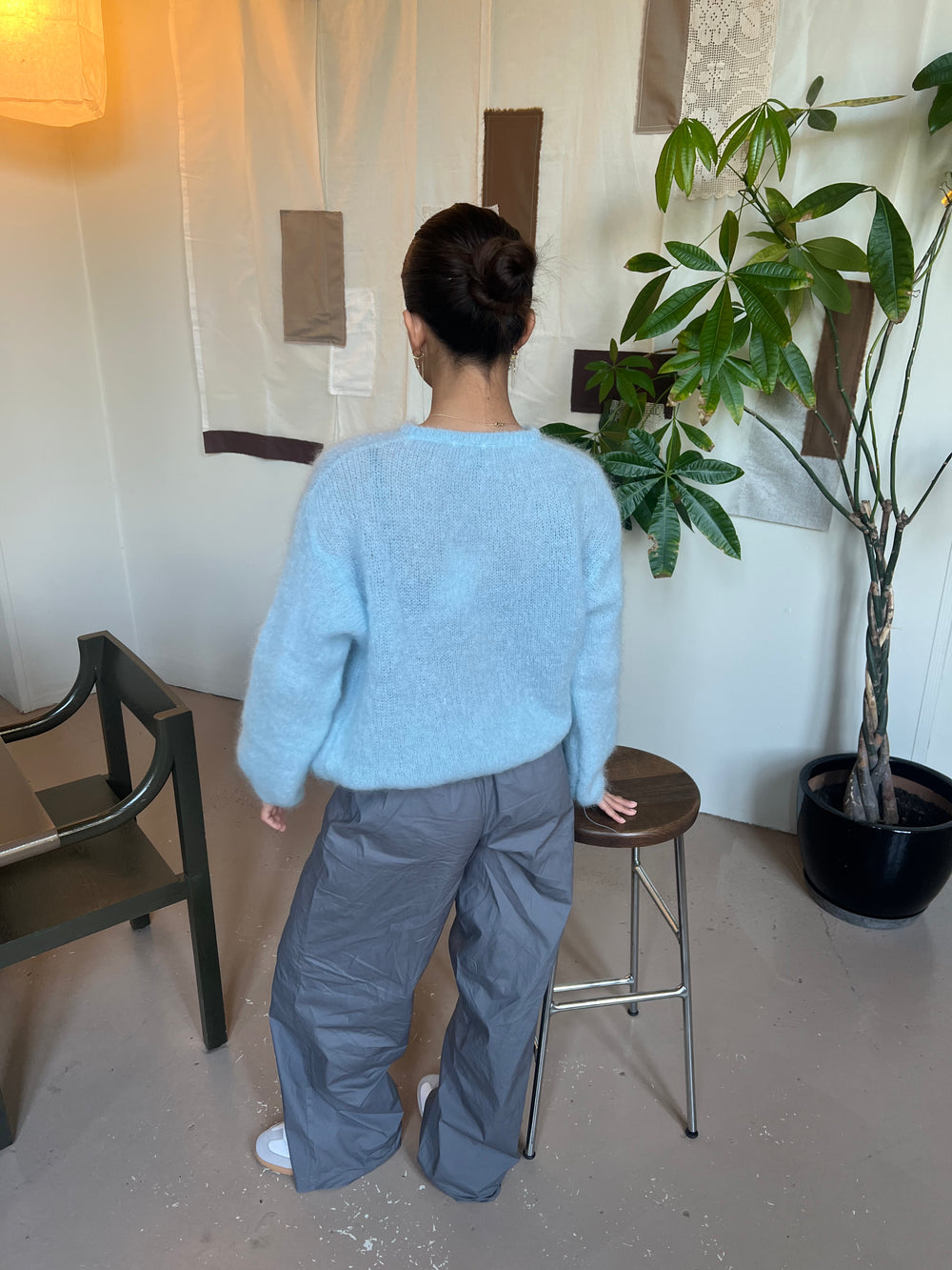 Jamilla mohair cardigan - Lyseblå