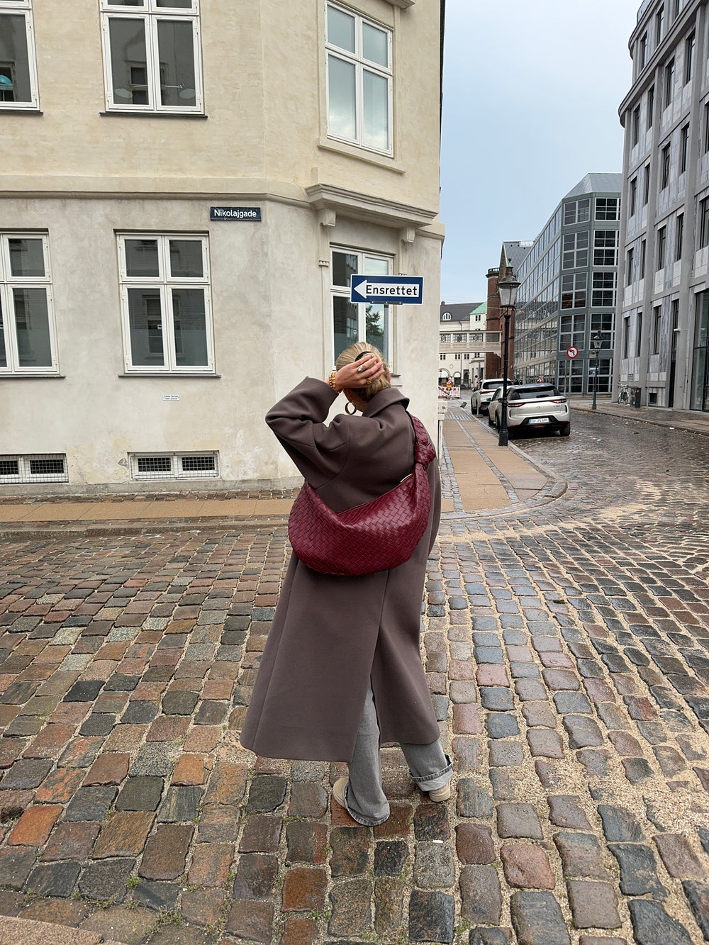 Florence taske stor version - Vinrød