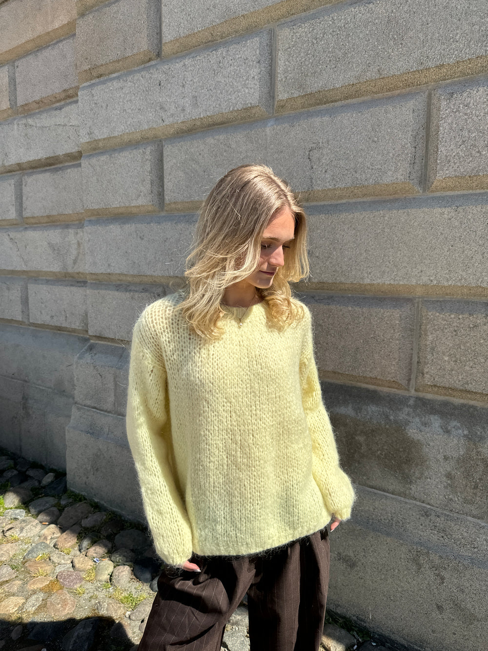 Genevieve striktrøje - Gul