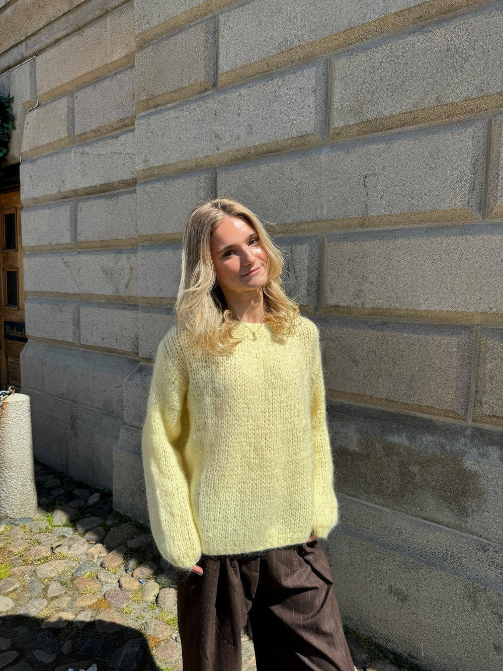 Genevieve striktrøje - Gul
