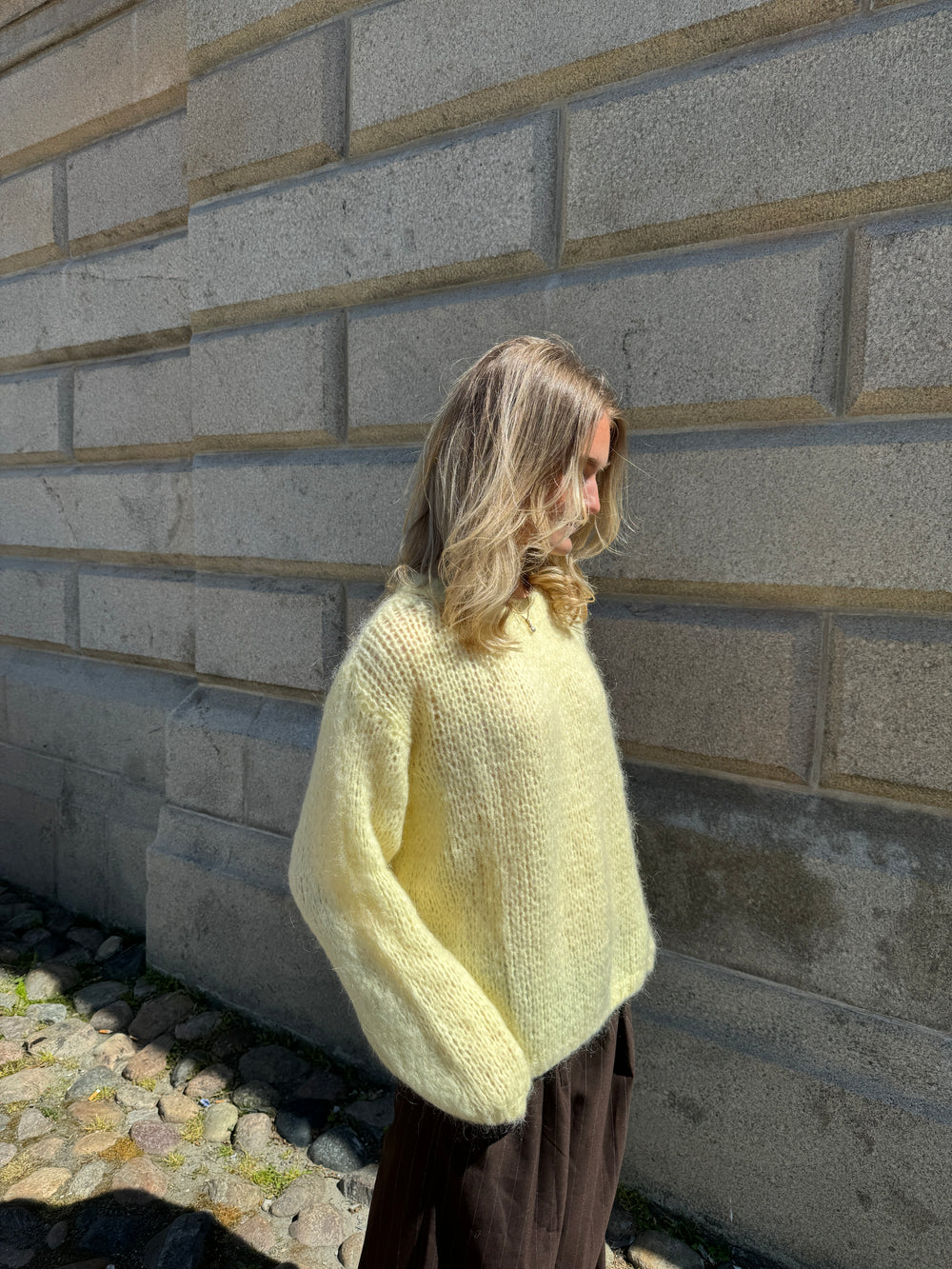 Genevieve striktrøje - Gul