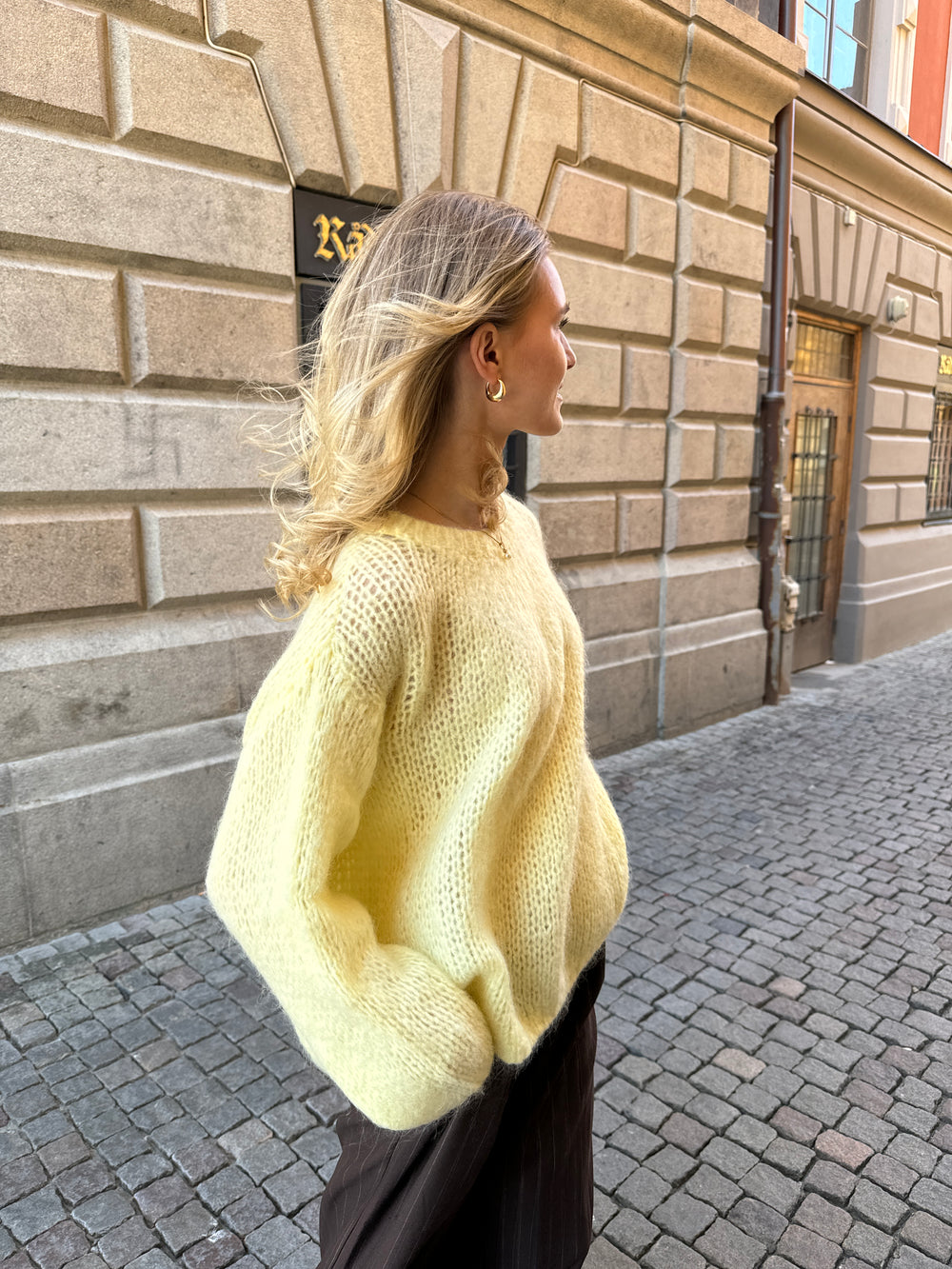 Genevieve striktrøje - Gul