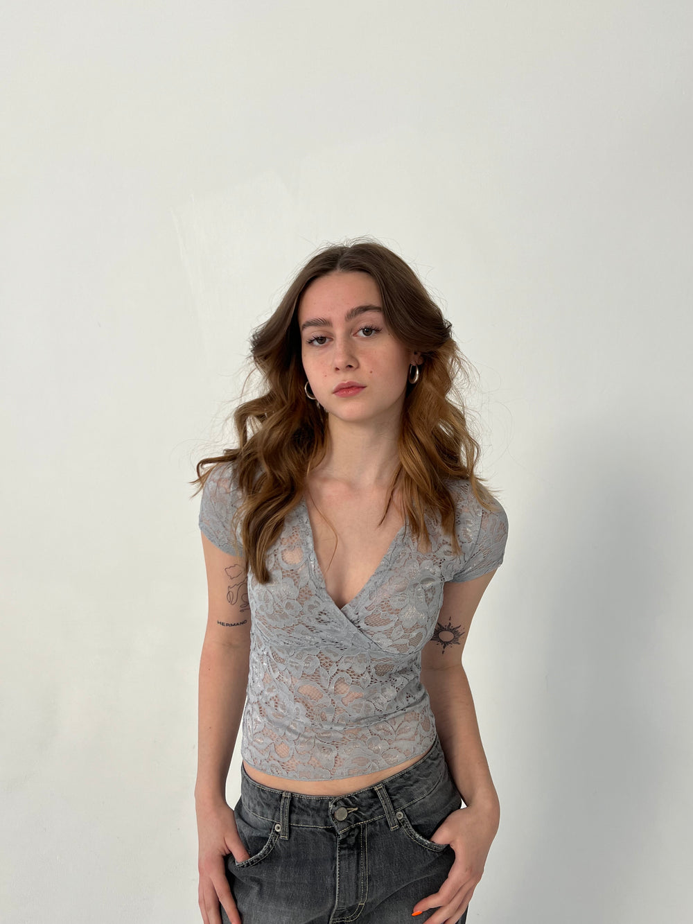 Bernadette blonde top - Grå