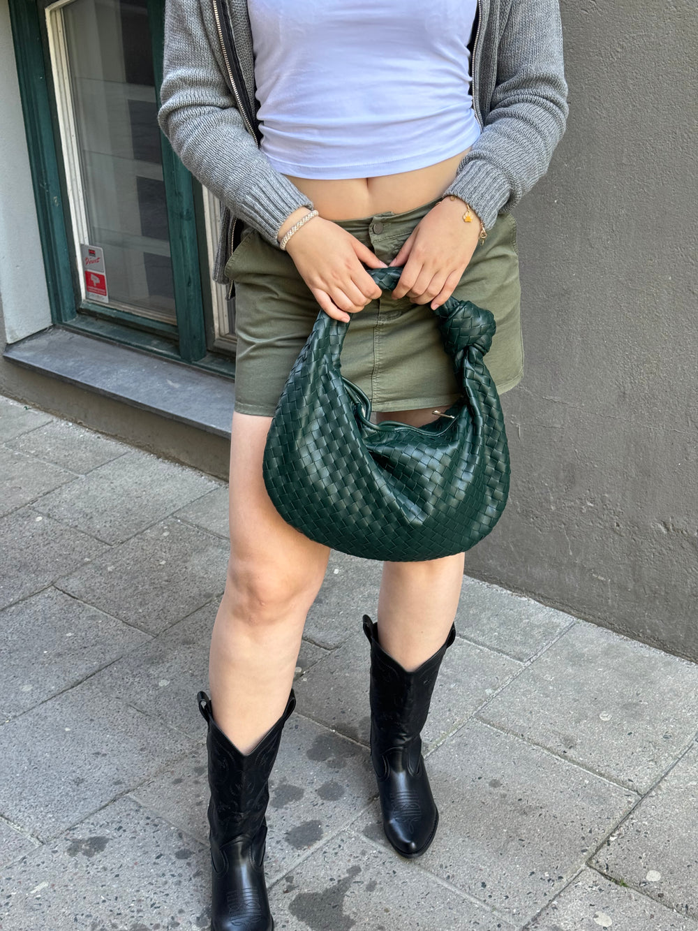 Florence taske - Mørk grøn