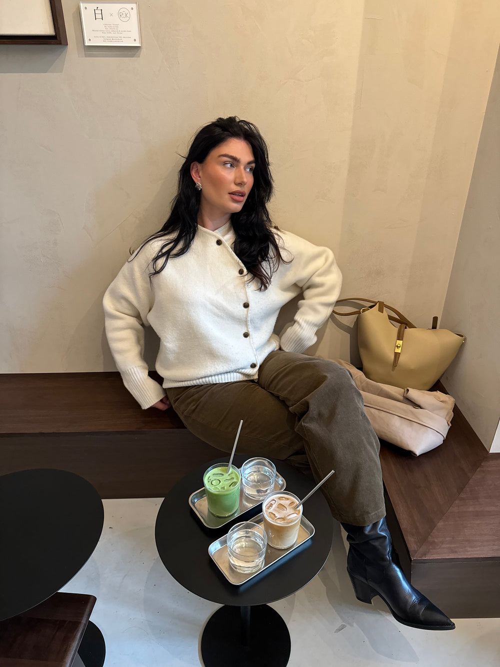 Brasília skuldertaske - Beige