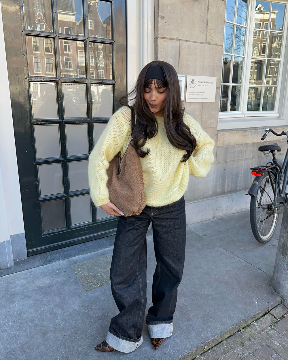 Genevieve striktrøje - Gul