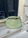 Florence taske i ruskind - Lys grøn