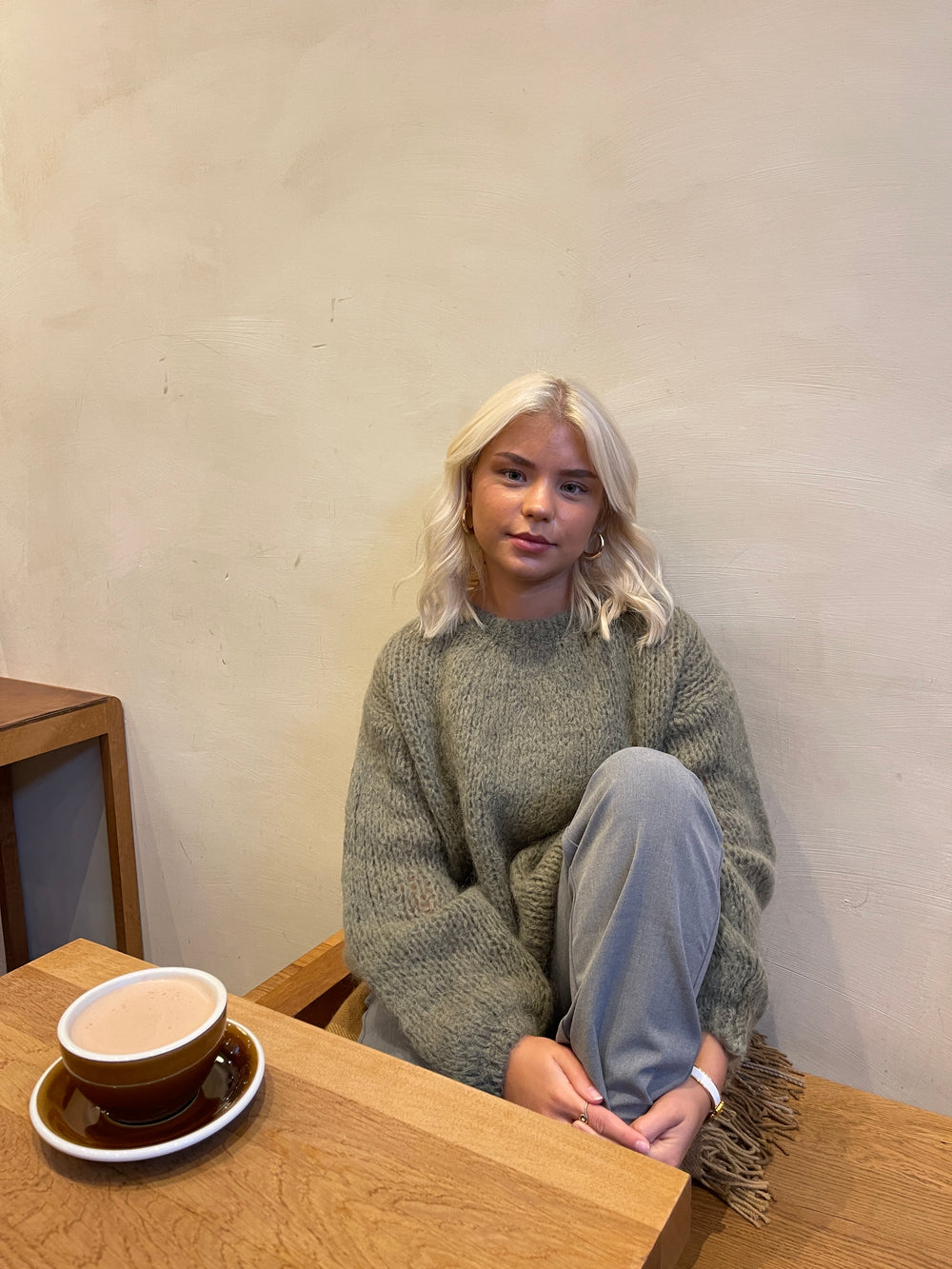 Genevieve striktrøje - Kaki