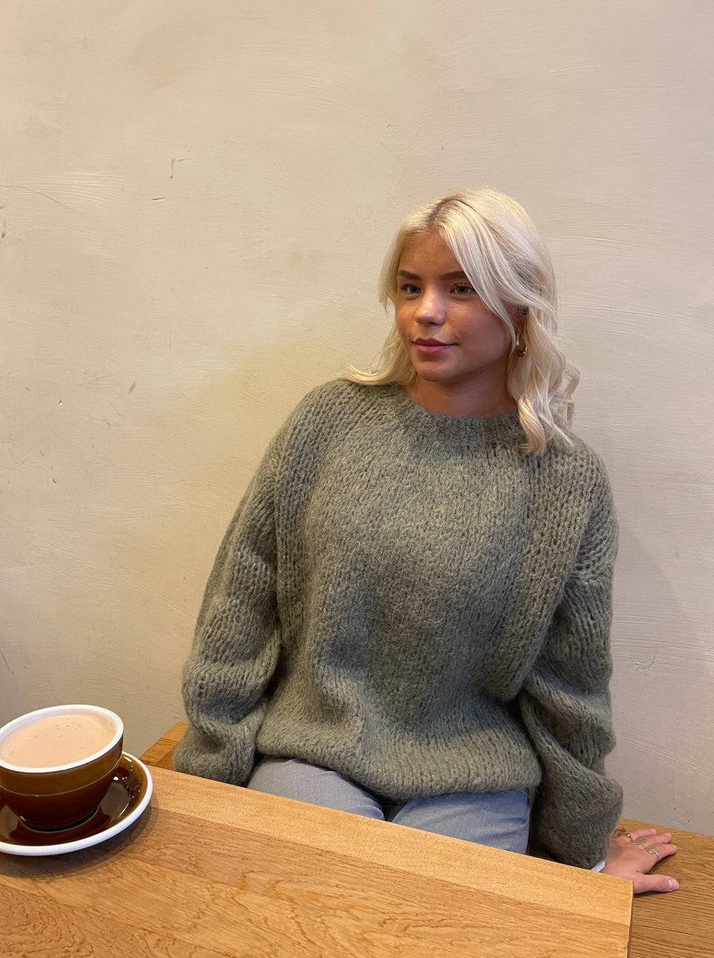 Genevieve striktrøje - Kaki