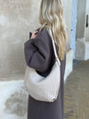 Palma flettet skuldertaske - Beige